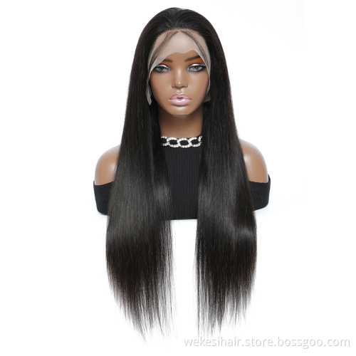 Hair Wigs for Black Women with Baby Hair Brazilian 13x6 Glueless Transparent HD Lace Front 40 inch Straight Human Hair Wig